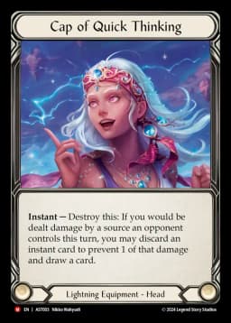 Cap of Quick Thinking