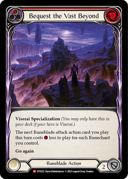 Bequest the Vast Beyond