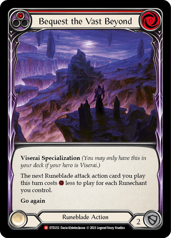 Bequest the Vast Beyond