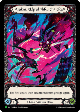 Arakni, 5L!p3d 7hRu 7h3 cR4X