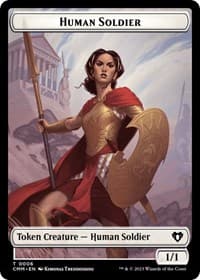 Human Soldier // Elemental (0025) Double-Sided Token