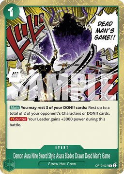 Demon Aura Nine Sword Style Asura Blades Drawn Dead Man's Game